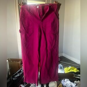 Forever 21 pink cargo pants